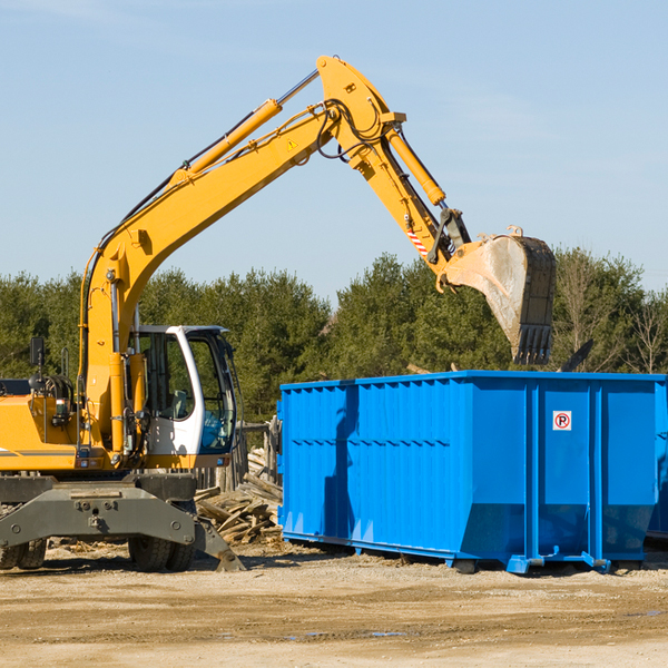 how does a residential dumpster rental service work in Flora